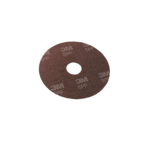 3M SPP13 Scotch-Brite Surface Preparation Pad, Brown, 13 in, Medium Grade, Center Hole (7000052621) (10 Pack)