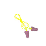 3M P2001 No-Touch Push-to-Fit Earplugs, Corded, NRR 29 dB, Purple, Yellow Vinyl Cord (7000052722) (1 Pair)  - (400Pack) - 3