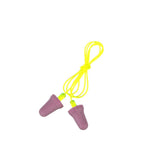 3M P2001 No-Touch Push-to-Fit Earplugs, Corded, NRR 29 dB, Purple, Yellow Vinyl Cord (7000052722) (1 Pair)  - (400Pack) - 4