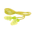 3M P3001 Tri-Flange Earplugs, Cloth Corded, NRR 26 dB, Transparent, Yellow Cord (7000052724) (400 Pack)