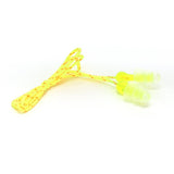 3M P3001 Tri-Flange Earplugs, Cloth Corded, NRR 26 dB, Transparent, Yellow Cord (7000052724) (400 Pack) - 2
