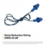 3M 340-4017 E-A-R UltraFit Earplugs, Metal Detectable, Corded, Econopack (7000052725) (2000 Pack) - 2