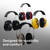 3M 7000052743 Optime 95 Cap-Mount Earmuffs with Universal Hard Hat Attachment 21 dB NRR  - (10Pack) - 9