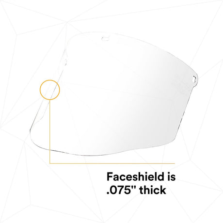 3M 82600-00000 WCP96 Total Performance Polycarbonate Clear Faceshield Window (7000052753)  - (10Pack) - 6