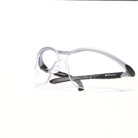 3M BX Reader Safety Glasses with +2.0 Diopter, ANSI Z87, Anti-Fog Anti-Scratch Clear Lens, Silver Frame, Adjustable Temples and Lens Angle (11375-00000-20) (7000052794) (1 Pair)  - (20Pack) - 2