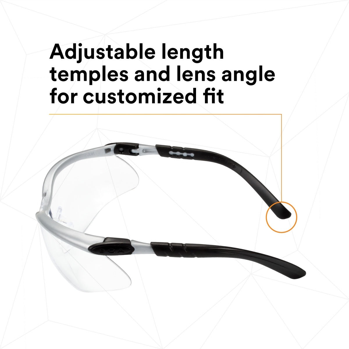 3M 11380-00000-20 BX Protective Eyewear, Clear Anti-Fog Lens, Silver/Black Frame (7000052795)  - (20Pack) - 7
