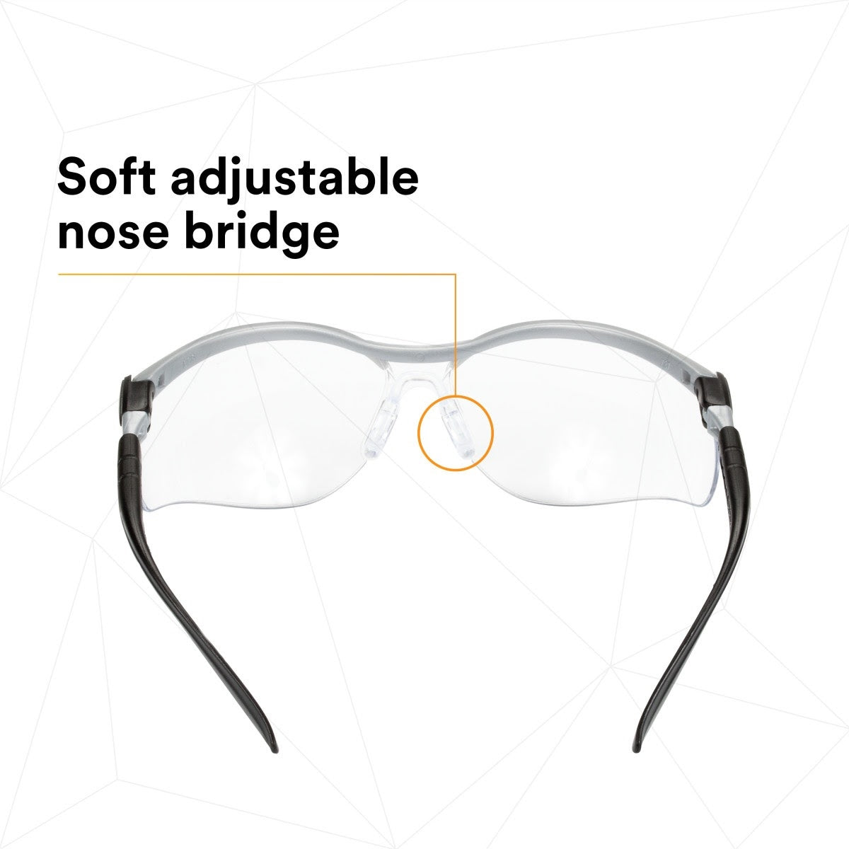 3M 11380-00000-20 BX Protective Eyewear, Clear Anti-Fog Lens, Silver/Black Frame (7000052795)  - (20Pack) - 8