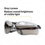 3M 11381-00000-20 BX Protective Eyewear, Grey Anti-Fog Lens, Silver/Black Frame (7000052796)  - (20Pack) - 7