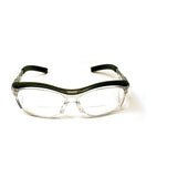 3M 11434-00000-20 Safety Glasses with Readers, Nuvo Protective Eyewear, +1.5 Diopter, Clear Lens, Retro Gray Frame, Soft Nose Bridge, Side Shields, ANSI Z87.1 (7000052797)  - (20Pack) - 2