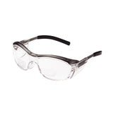 3M 11435-00000-20 Nuvo Reader Safety Glasses, 2.0 Diopter, Clear Lens, Gray Half-Frame, Side Shields, ANSI Z87.1 (7000052798)  - (20Pack)