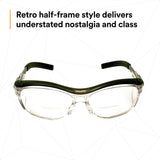 3M 11435-00000-20 Nuvo Reader Safety Glasses, 2.0 Diopter, Clear Lens, Gray Half-Frame, Side Shields, ANSI Z87.1 (7000052798)  - (20Pack) - 6