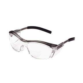 3M 11436-00000-20 Nuvo +2.5 Reader Safety Glasses, Gray Frame, Clear Lens, ANSI Z87.1 (7000052799)  - (20Pack)