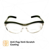 3M 11436-00000-20 Nuvo +2.5 Reader Safety Glasses, Gray Frame, Clear Lens, ANSI Z87.1 (7000052799)  - (20Pack) - 8