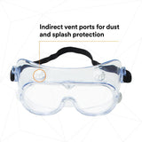 3M 40660-00000-10 Safety Splash Goggle 334 Clear Lens (7000052836)  - (10Pack) - 3