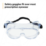 3M 40660-00000-10 Safety Splash Goggle 334 Clear Lens (7000052836)  - (10Pack) - 7