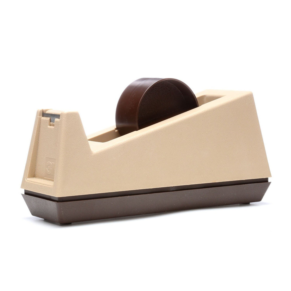 3M C25 Scotch Heavy Duty Tape Dispenser, Weighted Base, Rubber Base, 3 in Core, Holds Tape Up to 1 in Wide, Putty Beige (7000056837)  - (3Pack) - 2