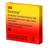 3M 50UP-1X100FT Vinyl Corrosion Protection Tape 50, Unprinted, Black, 1 in x 100 ft (7000057501)  - (10Pack) - 8