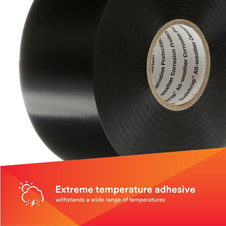 3M 50UP-2X100FT Vinyl Corrosion Protection Tape 50, Unprinted, Black, 2 in x 100 ft (7000057502) - 2