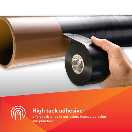 3M 50UP-2X100FT Vinyl Corrosion Protection Tape 50, Unprinted, Black, 2 in x 100 ft (7000057502)  - (10Pack) - 3