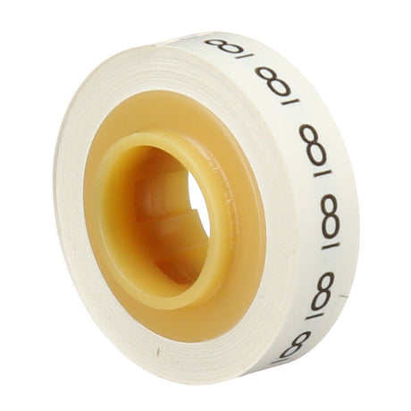 3M SDR-8 Wire Marker Tape Refill Roll, Printed 8, White (7000058262) (10 Pack) - 4