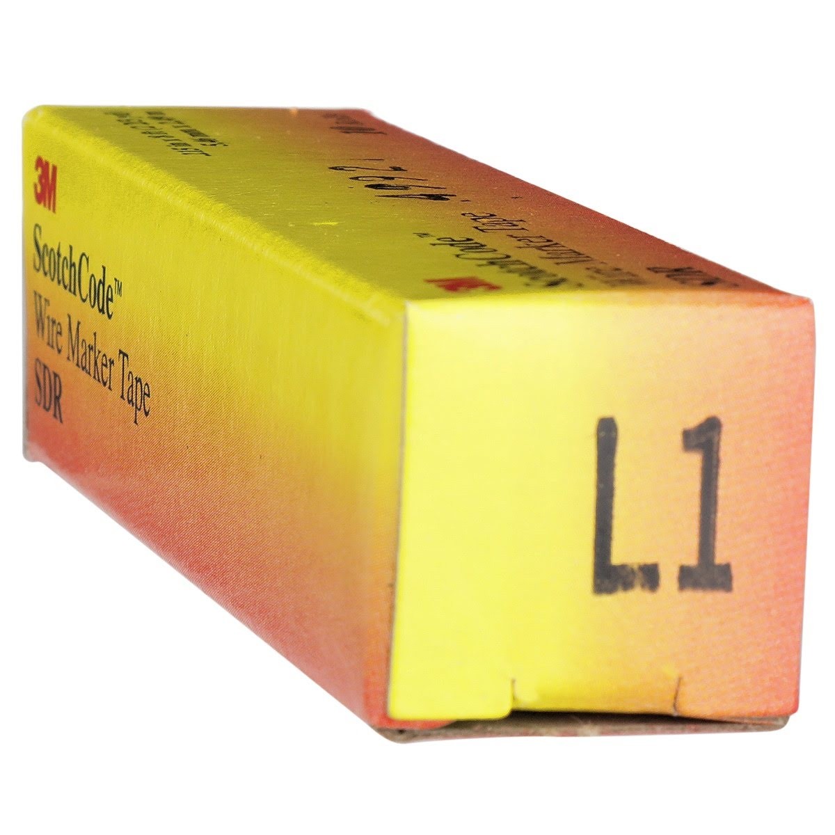 3M SDR-L1 Wire Marker Tape Refill Roll, Legend L1, White, Acrylic Adhesive (7000058264) (10 Pack) - 7