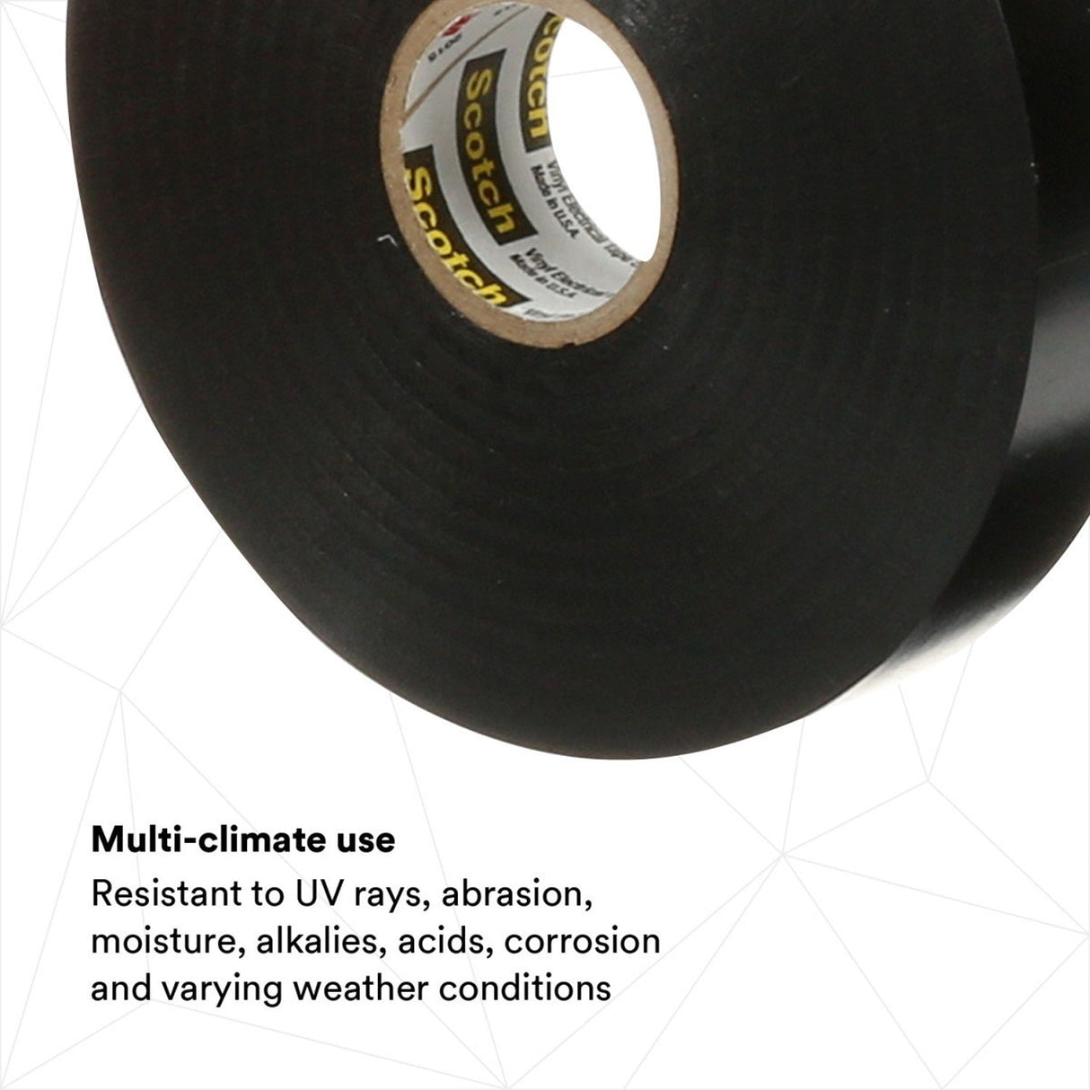 3M 88-3/4X36YD Scotch Super 88 Vinyl Electrical Tape, Black, 3/4 in x 36 yd, Premium Grade (7000058434) - 10