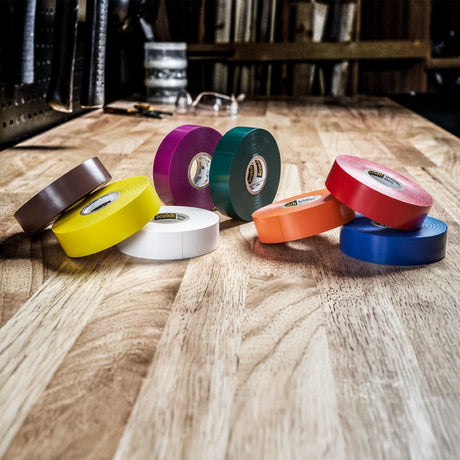 3M Scotch Vinyl Color Coding Electrical Tape 35, White, 1/2 in x 20 ft, 7 mil, Flame Retardant, UL Listed, CSA Certified (35-1/2X20FT-WH) (7000058436)  - (10Pack) - 10