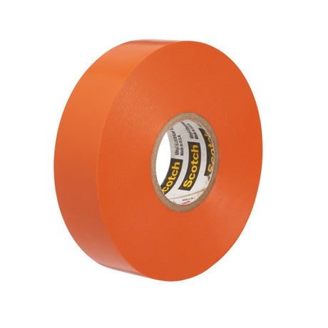 3M 35-1/2X20FT-OR Scotch Vinyl Color Coding Electrical Tape 35, Orange, 1/2 in x 20 ft, Professional Grade, 7 mil, Flame Retardant, UL Listed, CSA Certified (7000058438)  - (10Pack)