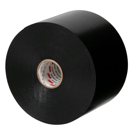 3M 51UP-4X100FT Vinyl Corrosion Protection Tape 51, Unprinted, Black, PVC Backing, Rubber Adhesive, 4 in x 100 ft (7000058493) (4 Pack)