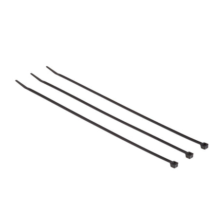 3M CT11BK50-C Cable Tie, Nylon 6/6, Black, 11 in, 50 lb Tensile Strength, Curved Tip (7000058850) (1000 Pack) - 3