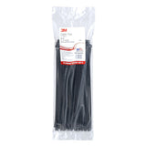 3M CT11BK50-C Cable Tie, Nylon 6/6, Black, 11 in, 50 lb Tensile Strength, Curved Tip (7000058850) (1000 Pack) - 4