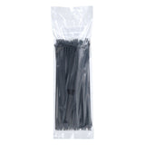 3M CT11BK50-C Cable Tie, Nylon 6/6, Black, 11 in, 50 lb Tensile Strength, Curved Tip (7000058850) (1000 Pack) - 5