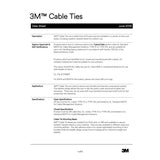 3M CT11BK50-C Cable Tie, Nylon 6/6, Black, 11 in, 50 lb Tensile Strength, Curved Tip (7000058850) (1000 Pack) - 6