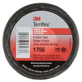 3M 1755 Temflex Cotton Friction Tape, Black, 3/4 in x 60 ft (1755-3/4X60FT) (7000058870)  - (20Pack)