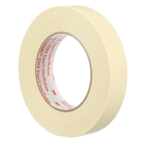3M 2364 Performance Masking Tape, Tan, 18 mm x 55 m, 6.5 mil (7000088383) (192 Pack)