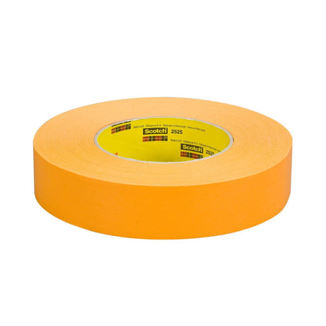 3M 2525 Scotch Performance Flatback Tape, Orange, High Visibility, High Tack, High Temperature, Hand Tearable, 18 mm x 55 m, 9.5 mil (7000088506) (48 Pack) - 3
