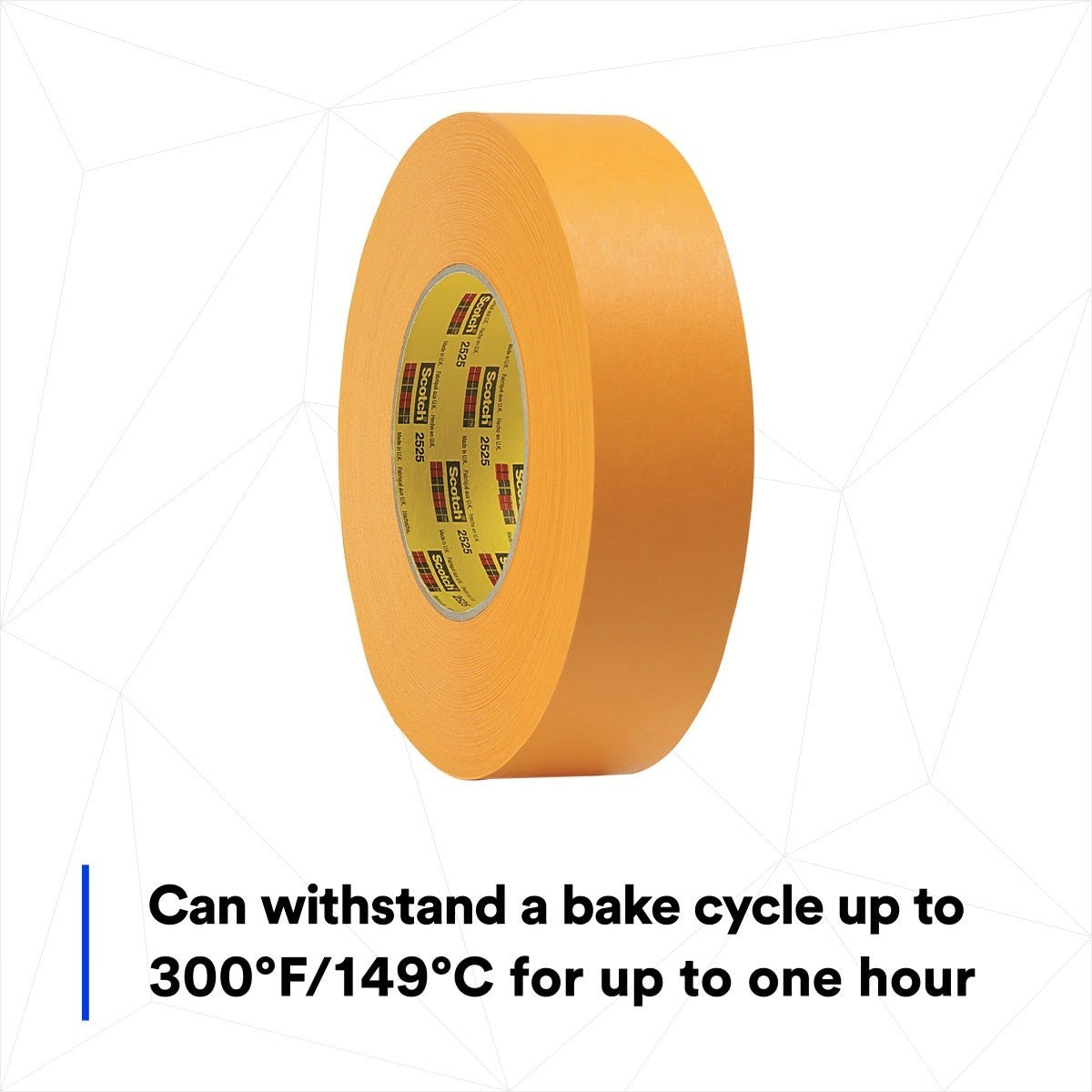 3M 2525 Performance Flatback Tape, Orange, 48 mm x 55 m, 9.5 mil (7000088508) (24 Pack) - 8