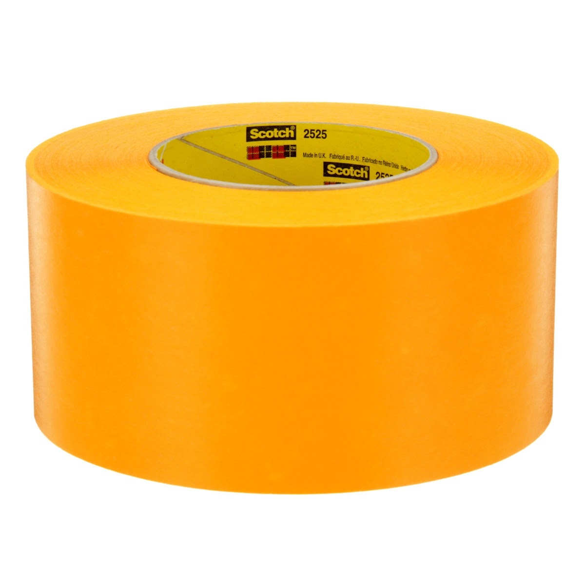 3M 2525 Performance Flatback Tape, Orange, 72 mm x 55 m, 9.5 mil (7000088509) (12 Pack) - 4