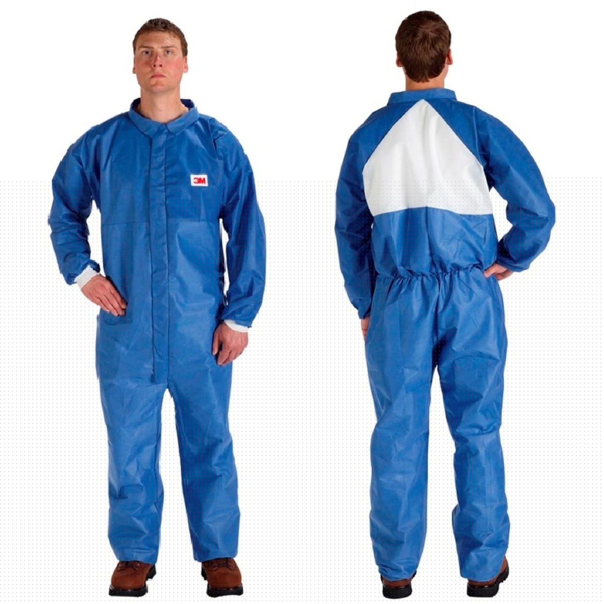 3M 4530CS-BLK-XL Disposable Protective Coverall, SMS Based, Flame Resistant, Anti-Static, Blue, X-Large (7000089025) (25 Pack)