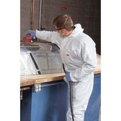 3M 4510-3XL Disposable Protective Coverall, Hooded, Two Way Zipper, Antistatic, White, Type 5 6, Size 3X (7000089666)  - (20Pack) - 2