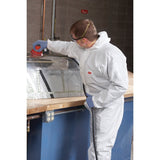 3M 4510-4XL Disposable Protective Coverall, Hooded, Elastic Cuff, Two Way Zipper, Antistatic, White, 4XL, Type 5/6 (7000089667)  - (20Pack) - 4