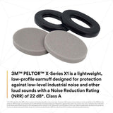 3M HYX1 PELOR X1 Ear Muffs Replacement Cushions and Liners Designed Only for PELTOR X1 Series Over-the-Head Ear Muffs X1A or Hard Hat Attachment X1P3E, Noise Protection, 1 Pair/Pack (7000104045)  - (10Pack) - 4