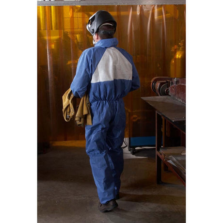 3M 4530-BLK-XL Disposable Protective Coverall 4530 Hooded SMS, Secondary Flame Spread-Resistant, Antistatic, XL (7000109036) (25 Pack) - 3