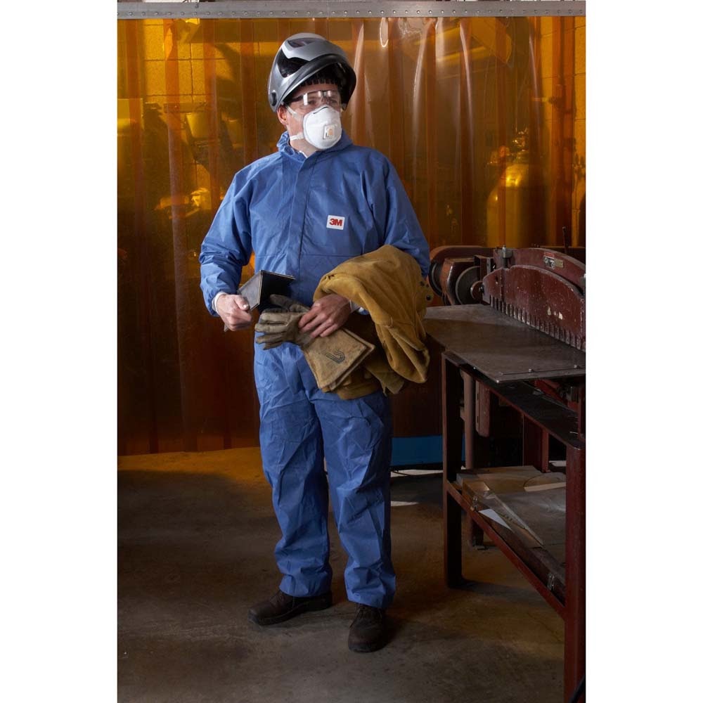 3M 4530-BLK-XL Disposable Protective Coverall 4530 Hooded SMS, Secondary Flame Spread-Resistant, Antistatic, XL (7000109036) (25 Pack) - 8