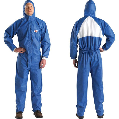 3M 4530-BLK-4XL Disposable Protective Coverall , Hooded, Secondary Flame Spread-Resistant, SMS, Blue (7000109039) (25 Pack)