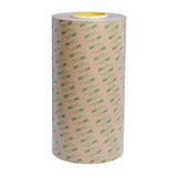 3M 467MP Adhesive Transfer Tape, Clear, 12 in x 60 yd, 2 mil (7000115506) (4 Pack)