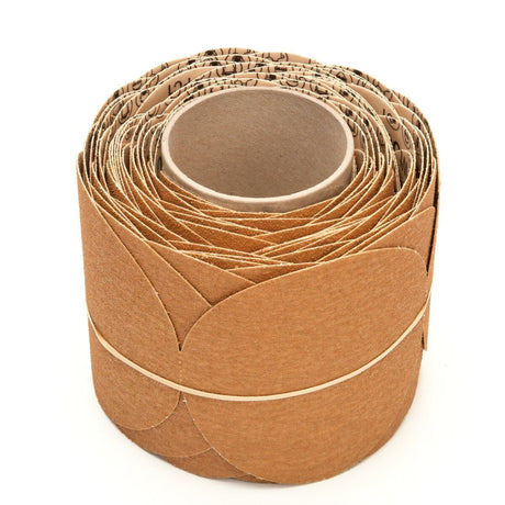 3M 363I Stikit Paper Disc Roll, PSA, Aluminum Oxide, 60 Grit, F Weight, Gold, 5 in, No Hole, Die 500X, 100 Discs per Roll (7000118089)  - (4Pack) - 5
