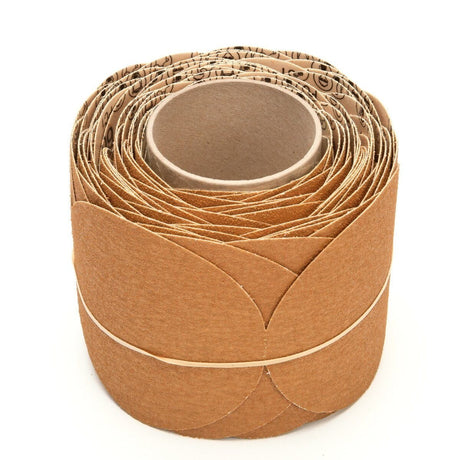 3M 363I Stikit Paper Disc Roll, PSA, Aluminum Oxide, 60 Grit, F Weight, Gold, 5 in, No Hole, Die 500X, 100 Discs per Roll (7000118089)  - (4Pack) - 7