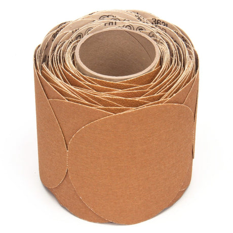3M 363I Stikit Paper Disc Roll, PSA, Aluminum Oxide P600, F Weight, Gold, 6 in x NH, Die 600Z, 100 Discs Roll (7000118090)  - (4Pack) - 5