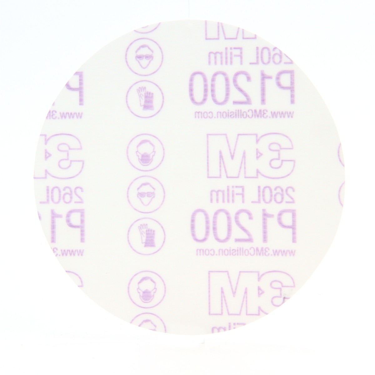 3M 260L 01321 Stikit Finishing Film Abrasive Disc, PSA, Aluminum Oxide P600, White, 6 in (7000118151) (400 Pack) - 3